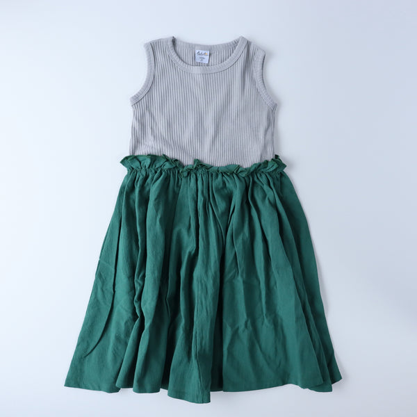 Bicolor Cotton Dress / バイカラーコットンワンピース