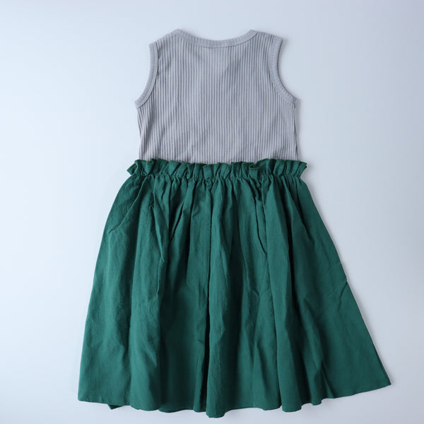 Bicolor Cotton Dress / バイカラーコットンワンピース