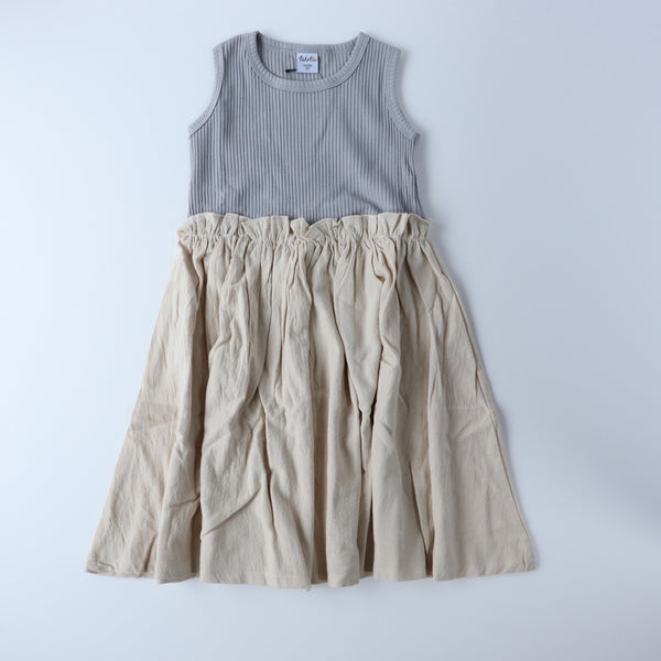 Bicolor Cotton Dress / バイカラーコットンワンピース