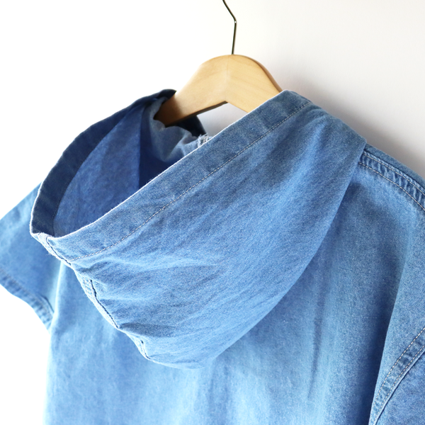 Denim Hoodie Shirts / デニムフーディーシャツ