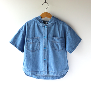 Denim Hoodie Shirts / デニムフーディーシャツ