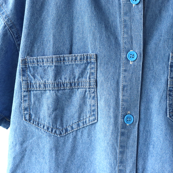 Denim Hoodie Shirts / デニムフーディーシャツ