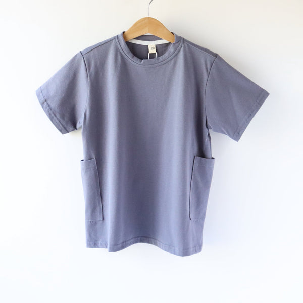 Side-pocket T-Shirts / サイドポケットTシャツ　ブルーグレー