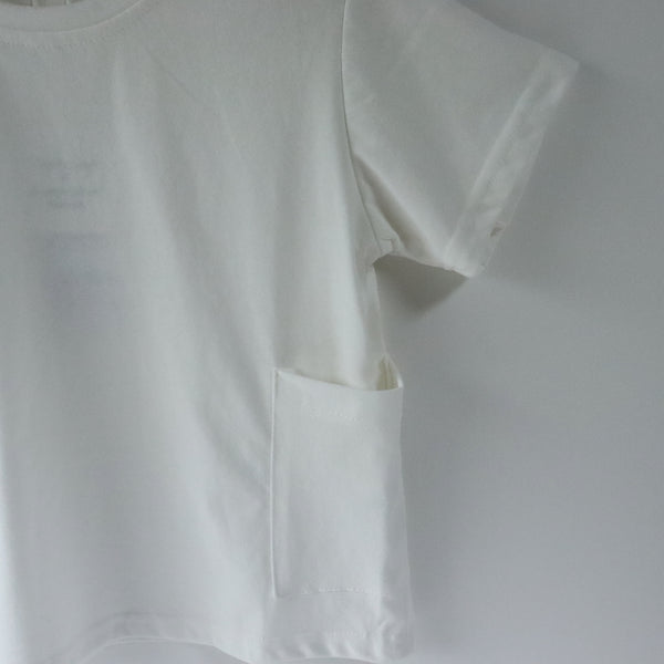 Side-pocket T-Shirts / サイドポケットTシャツ　ホワイト