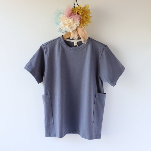 Side-pocket T-Shirts / サイドポケットTシャツ　ブルーグレー