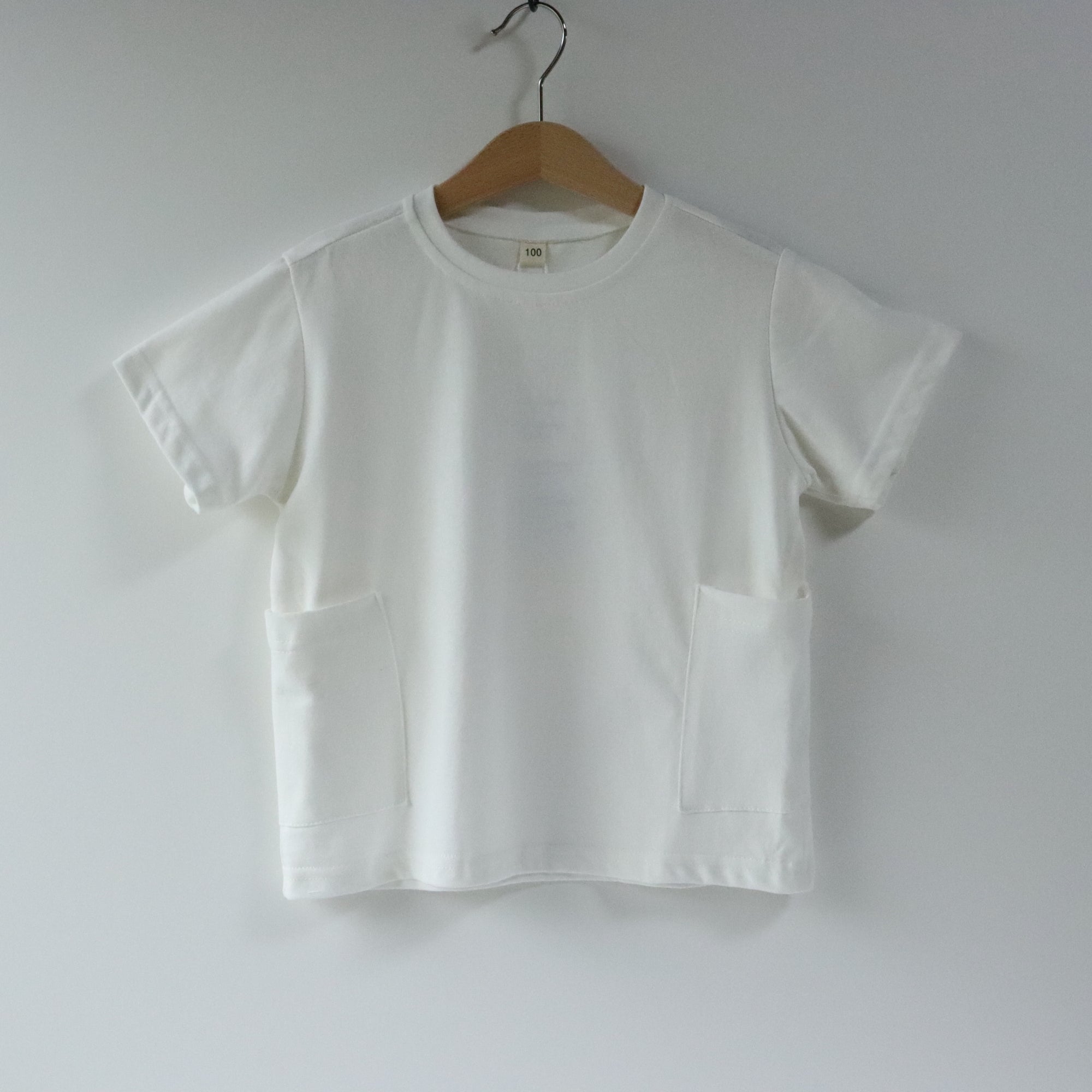 Side-pocket T-Shirts / サイドポケットTシャツ　ホワイト