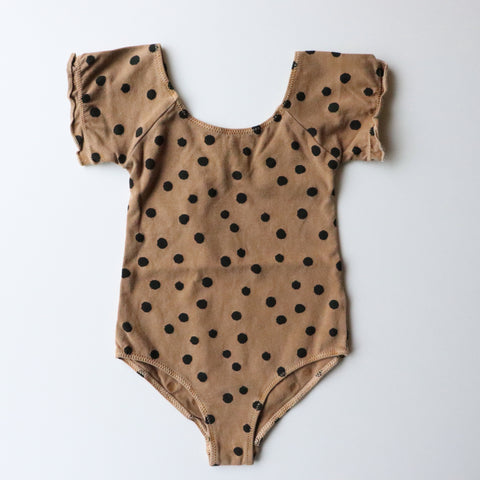 Buho Dotted Swimsuit / Brown Suger