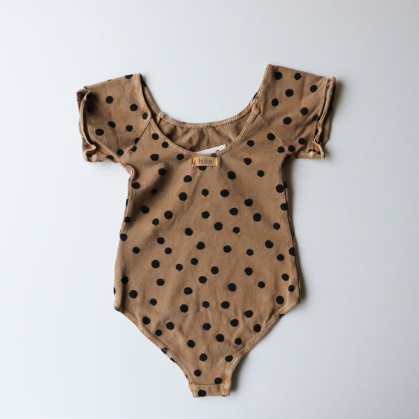 Buho Dotted Swimsuit / Brown Suger